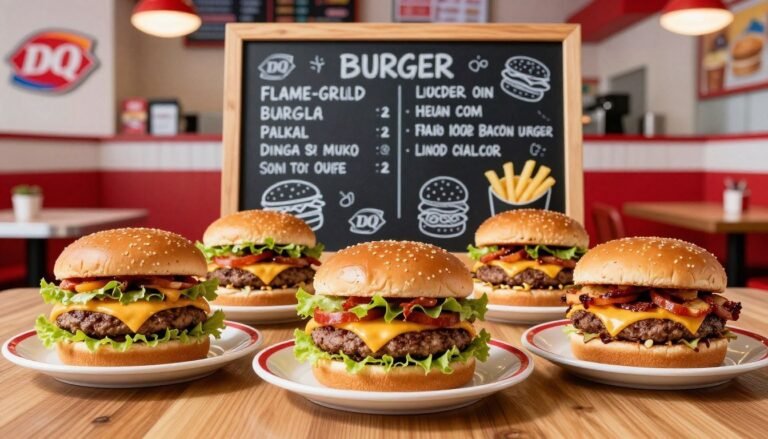 dairy queen burgers menu