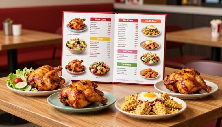 KFC Nutrition Menu