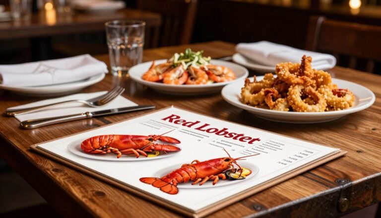 red lobster dinner menu